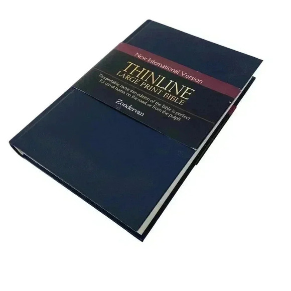 NEW NIV Thinline Large Print Portable Holy Bible Hardcover Extra-Thin Edition - Picture 3 of 4